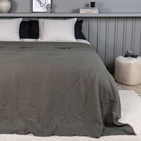 Bedsprei Milo 260x260 cm polyester grijs