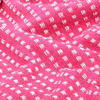 Plaid vierkantjes 125x150 cm katoen roze