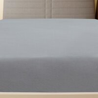 Hoeslakens 2 st jersey 160x200 cm katoen grijs