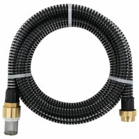 Zuigslang met messing koppelingen 1,1&#039;&#039; 3 m PVC zwart