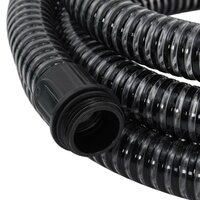 Zuigslang met messing koppelingen 1,1&#039;&#039; 3 m PVC zwart