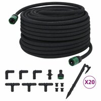 Druppelslang 0,6&#039;&#039; 50 m rubber zwart