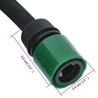 Druppelslang 0,6&#039;&#039; 25 m rubber zwart