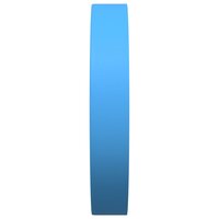 Wandklok &Oslash;25,5 cm polystyreen en glas blauw