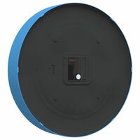 Wandklok &Oslash;25,5 cm polystyreen en glas blauw