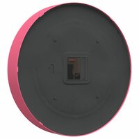 Wandklok &Oslash;25,5 cm polystyreen en glas roze