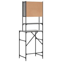 Wasmachinekast 68x48,5x194 cm grijs sonoma eikenkleurig