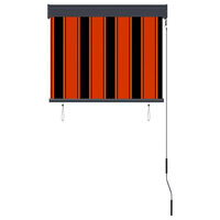 Rolgordijn voor buiten 80x250 cm oranje en bruin