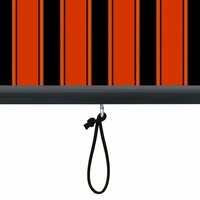 Rolgordijn voor buiten 80x250 cm oranje en bruin