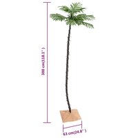 Palmboom LED 192 LED&#039;s warmwit 300 cm