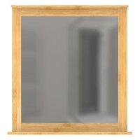 Spiegel met bamboeframe 67x11x70 cm