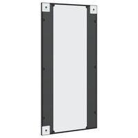 Wandspiegel rechthoekig 50x100 cm ijzer zwart