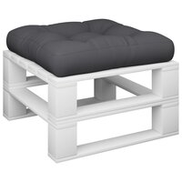 Palletkussen 50x50x12 cm stof zwart
