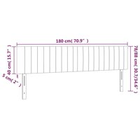 Hoofdborden 2 st 90x5x78/88 cm fluweel donkergroen