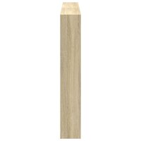Hoofdbordkast met LED-verlichting 160x17x102 cm sonoma eiken