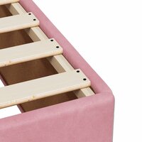 Boxspring met matras fluweel roze 180x200 cm