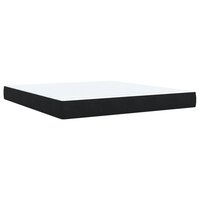 Boxspring met matras fluweel zwart 180x200 cm