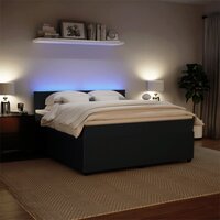 Boxspring met matras fluweel zwart 180x200 cm