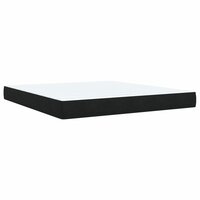 Boxspring met matras fluweel zwart 180x200 cm