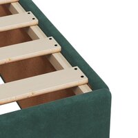 Boxspring met matras fluweel donkergroen 120x200 cm
