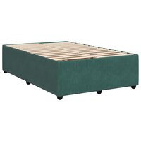 Boxspring met matras fluweel donkergroen 120x200 cm