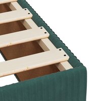 Boxspring met matras fluweel donkergroen 120x200 cm
