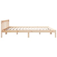 Bedframe extra lang zonder matras massief grenenhout 200x220 cm