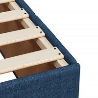 Boxspring met matras stof blauw 80x200 cm