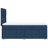 Boxspring met matras stof blauw 80x200 cm