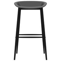 Barstoelen 2 st grijs