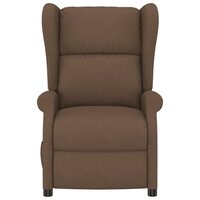 Fauteuil verstelbaar elektrisch stof bruin