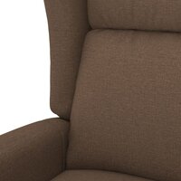 Fauteuil verstelbaar elektrisch stof bruin