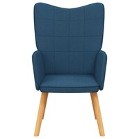 Relaxstoel stof blauw