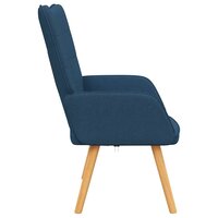 Relaxstoel stof blauw