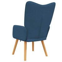 Relaxstoel stof blauw