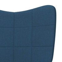 Relaxstoel stof blauw