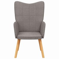 Relaxstoel stof taupe