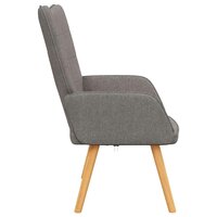 Relaxstoel stof taupe