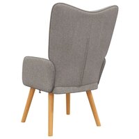 Relaxstoel stof taupe