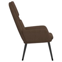 Relaxstoel stof bruin