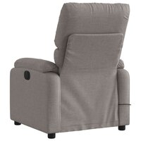 Massagestoel elektrisch verstelbaar stof taupe
