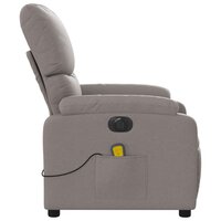 Massagestoel elektrisch verstelbaar stof taupe