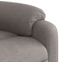 Massagestoel elektrisch verstelbaar stof taupe