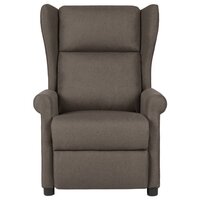 Fauteuil verstelbaar stof bruin