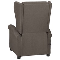 Fauteuil verstelbaar stof bruin