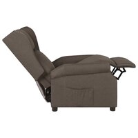 Fauteuil verstelbaar stof bruin