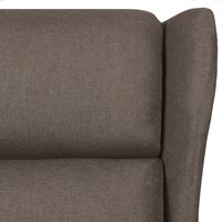 Fauteuil verstelbaar stof bruin