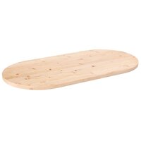 Tafelblad ovaal 110x55x2,5 cm massief grenenhout