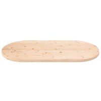 Tafelblad ovaal 110x55x2,5 cm massief grenenhout