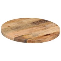 Tafelblad rond &Oslash; 50x3,8 cm massief ruw mangohout